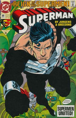 Superman (2nd Series) 81 published by DC with cover art by Dan Jurgens