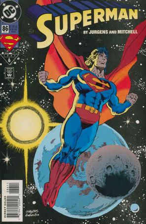 Superman (2nd Series) 86 published by DC with cover art by Dan Jurgens