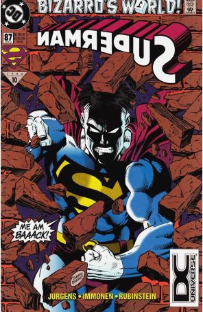Superman (2nd Series) 87 (2nd) published by DC with cover art by Dan Jurgens