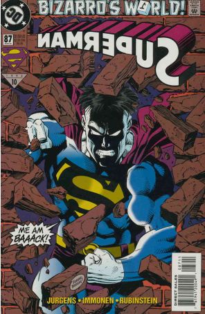 Superman (2nd Series) 87 published by DC with cover art by Dan Jurgens