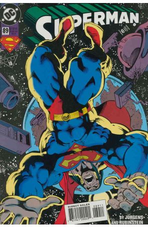Superman (2nd Series) 89 published by DC with cover art by Dan Jurgens