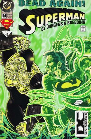 Superman (2nd Series) 94 (2nd) published by DC with cover art by Dan Jurgens