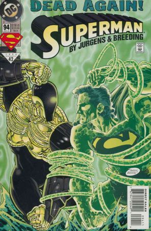 Superman (2nd Series) 94 published by DC with cover art by Dan Jurgens