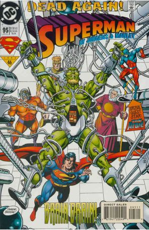 Superman (2nd Series) 95 published by DC with cover art by Dan Jurgens