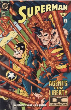 Superman (2nd Series) 99 (2nd) published by DC with cover art by Dan Jurgens
