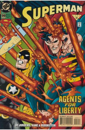 Superman (2nd Series) 99 published by DC with cover art by Dan Jurgens