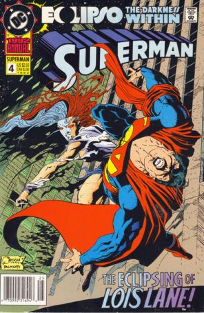 Superman (2nd Series) Annual 4 (Newsstand) published by DC with cover art by Joe Quesada