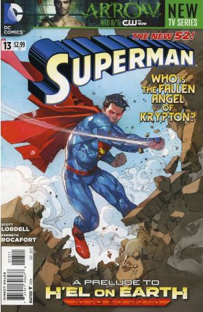 Superman (3rd Series) 13 published by DC with cover art by Kenneth Rocafort