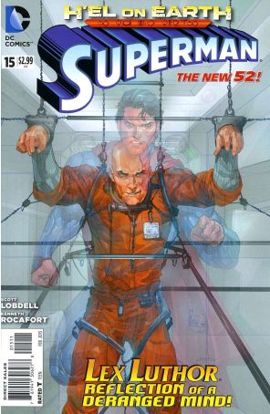 Superman (3rd Series) 15 published by DC with cover art by Kenneth Rocafort