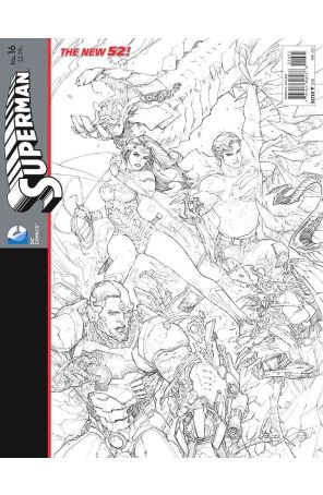Superman (3rd Series) 16A published by DC with cover art by Kenneth Rocafort