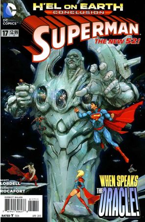 Superman (3rd Series) 17 published by DC with cover art by Kenneth Rocafort