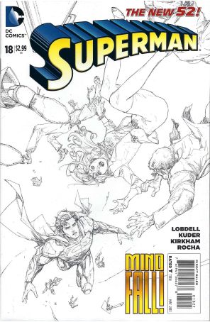 Superman (3rd Series) 18A published by DC with cover art by Kenneth Rocafort