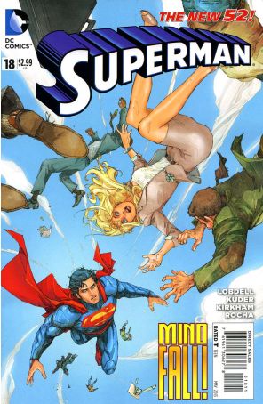 Superman (3rd Series) 18 published by DC with cover art by Kenneth Rocafort