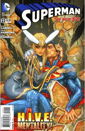 Superman (3rd Series) 22 published by DC with cover art by Kenneth Rocafort