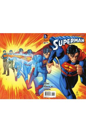 Superman (3rd Series) 32 published by DC with cover art by John Romita Jr.