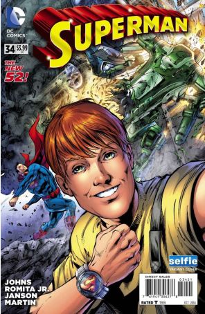 Superman (3rd Series) 34A published by DC with cover art by Neil Edwards