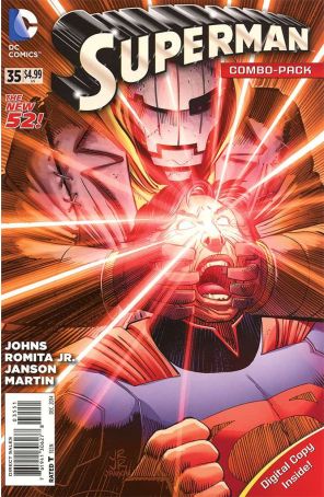 Superman (3rd Series) 35D published by DC with cover art by John Romita Jr.