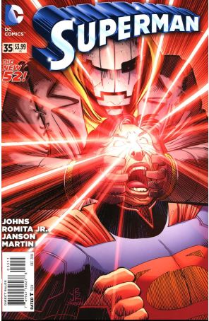 Superman (3rd Series) 35 published by DC with cover art by John Romita Jr.