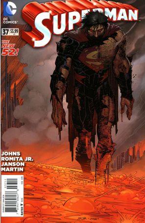 Superman (3rd Series) 37 published by DC with cover art by John Romita Jr.