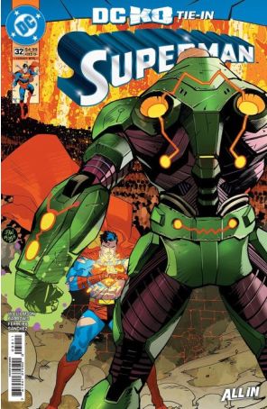 Superman (6th Series) 32A published by DC with cover art by Dan Mora