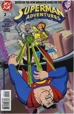 Superman Adventures 2 published by DC with cover art by Rick Burchett