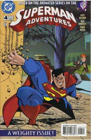 Superman Adventures 4 published by DC with cover art by Rick Burchett