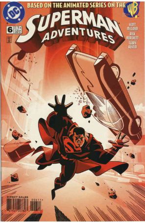 Superman Adventures 6 published by DC with cover art by Rick Burchett