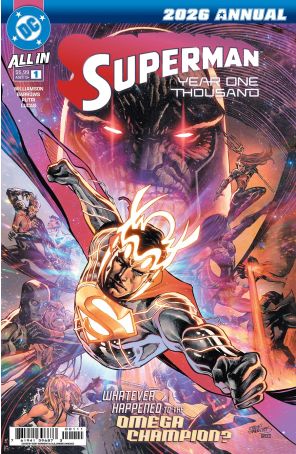 Superman Annual: Year One Thousand 1A published by DC with cover art by Eddy Barrows