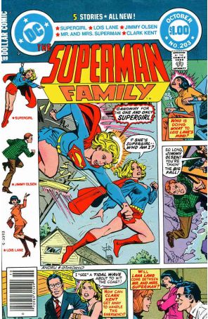 The Superman Family 203 published by DC with cover art by Ross Andru