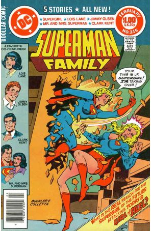 The Superman Family 215 (Newsstand) published by DC with cover art by Rich Buckler