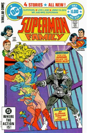 The Superman Family 220 published by DC with cover art by Rich Buckler