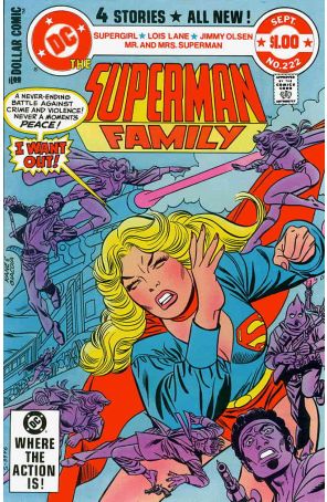 The Superman Family 222 published by DC with cover art by Gil Kane