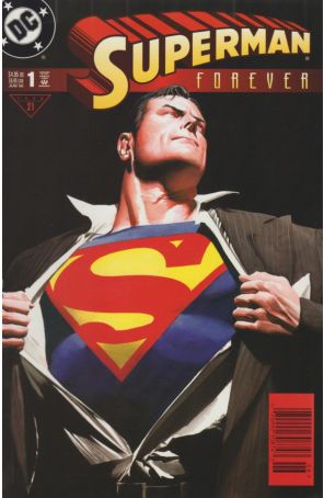 Superman Forever 1 (Newsstand) published by DC with cover art by Alex Ross