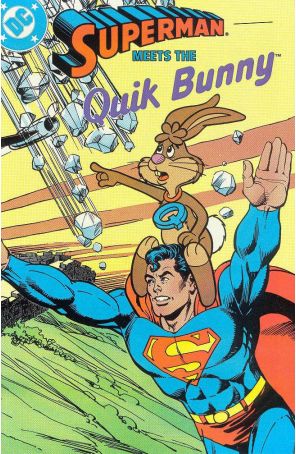 Superman Meets the Quik Bunny 1 published by DC with cover art by Carmine Infantino
