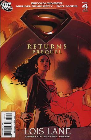 Superman Returns Prequel 4 published by DC with cover art by Adam Hughes