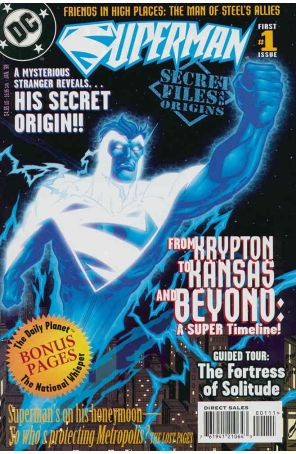 Superman Secret Files and Origins 1 published by DC with cover art by Tom Grummett