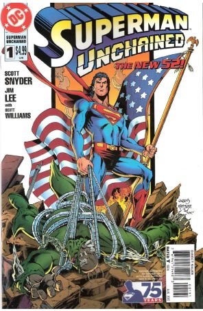 Superman Unchained 1H published by DC with cover art by Dan Jurgens