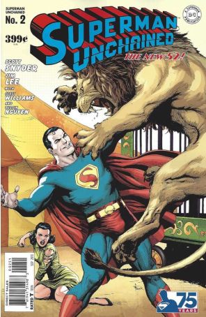 Superman Unchained 2D published by DC with cover art by Gary Frank