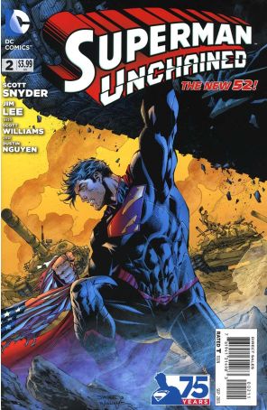 Superman Unchained 2 published by DC with cover art by Jim Lee