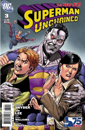 Superman Unchained 3J published by DC with cover art by Ethan Van Sciver