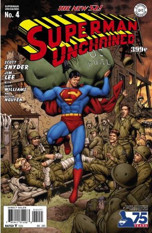 Superman Unchained 4D published by DC with cover art by Dale Eaglesham