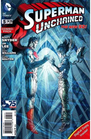 Superman Unchained 5B published by DC with cover art by Jim Lee