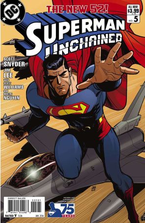 Superman Unchained 5G published by DC with cover art by Cameron Stewart