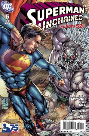 Superman Unchained 5I published by DC with cover art by Shane Davis