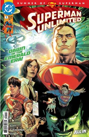 Superman Unlimited 1A published by DC with cover art by Rafael Albuquerque