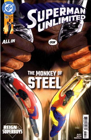 Superman Unlimited 13A published by DC with cover art by Taurin Clarke