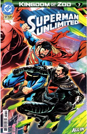 Superman Unlimited 17A published by DC with cover art by Lucas Meyer
