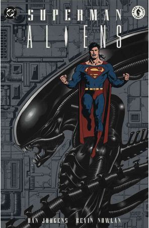 Superman vs. Aliens 1 published by DC with cover art by Dan Jurgens