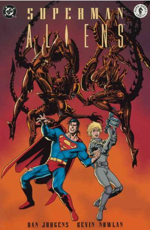 Superman vs. Aliens 2 published by DC with cover art by Dan Jurgens