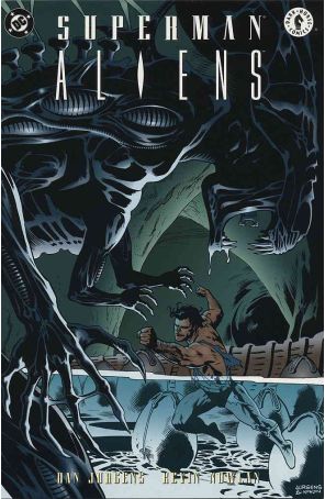 Superman vs. Aliens 3 published by DC with cover art by Dan Jurgens